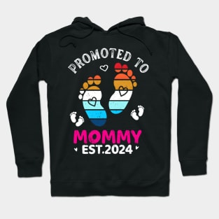 Promoted To Mommy Est. 2024 My Love Mother For New Mom Hoodie